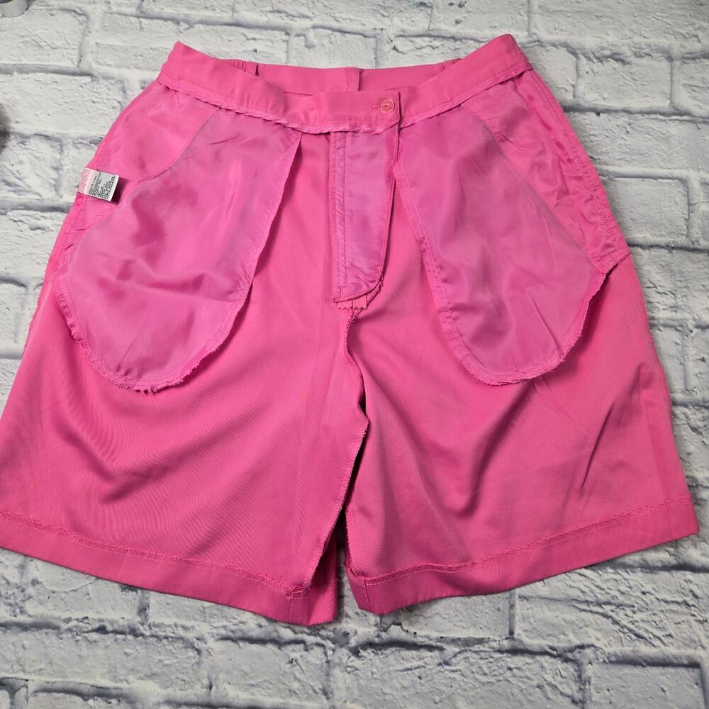 Disney Golf Collection Pink Super High Rise Shorts Resort Preppy size 10 - Picture 12 of 14